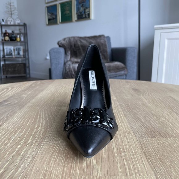 SOLD NWT Karl Lagerfeld Rada Embellished Pump - Picture 3 of 9